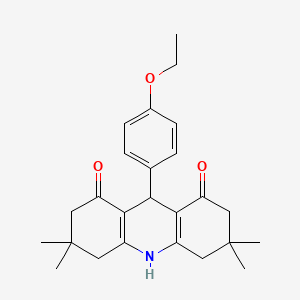 9-(4-ethoxyphenyl)-3,3,6,6-tetramethyl-3,4,6,7,9,10-hexahydroacridine-1,8(2H,5H)-dione