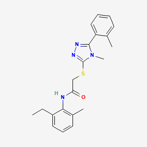 N-(2-ethyl-6-methylphenyl)-2-{[4-methyl-5-(2-methylphenyl)-4H-1,2,4-triazol-3-yl]thio}acetamide