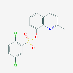 molecular formula C16H11Cl2NO3S B346350 2-Methyl-8-quinolyl 2,5-dichlorobenzenesulfonate CAS No. 853903-01-2