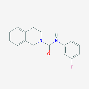 molecular formula C16H15FN2O B3463509 N-(3-fluorophenyl)-3,4-dihydro-2(1H)-isoquinolinecarboxamide 