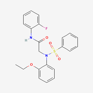 N~2~-(2-ethoxyphenyl)-N~1~-(2-fluorophenyl)-N~2~-(phenylsulfonyl)glycinamide