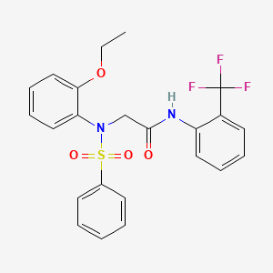 N~2~-(2-ethoxyphenyl)-N~2~-(phenylsulfonyl)-N~1~-[2-(trifluoromethyl)phenyl]glycinamide