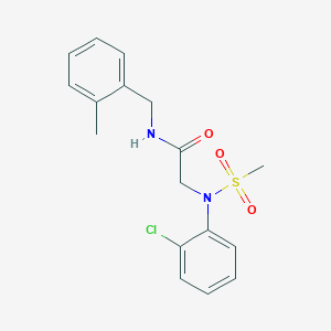 N~2~-(2-chlorophenyl)-N~1~-(2-methylbenzyl)-N~2~-(methylsulfonyl)glycinamide