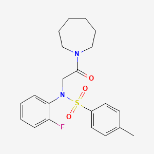 N-[2-(1-azepanyl)-2-oxoethyl]-N-(2-fluorophenyl)-4-methylbenzenesulfonamide