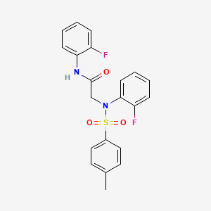 N~1~,N~2~-bis(2-fluorophenyl)-N~2~-[(4-methylphenyl)sulfonyl]glycinamide