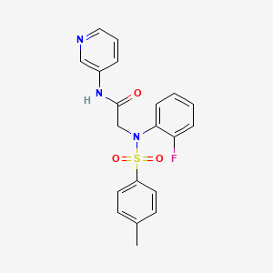 N~2~-(2-fluorophenyl)-N~2~-[(4-methylphenyl)sulfonyl]-N~1~-3-pyridinylglycinamide