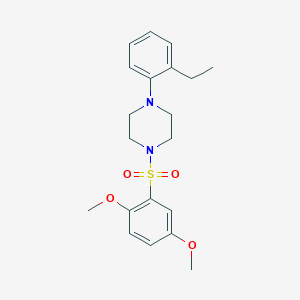 molecular formula C20H26N2O4S B346361 1-[(2,5-Dimethoxyphenyl)sulfonyl]-4-(2-ethylphenyl)piperazine CAS No. 708221-55-0