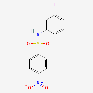 molecular formula C12H9IN2O4S B3463635 N-(3-iodophenyl)-4-nitrobenzenesulfonamide 