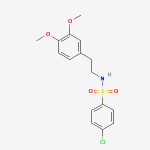 4-chloro-N-[2-(3,4-dimethoxyphenyl)ethyl]benzenesulfonamide