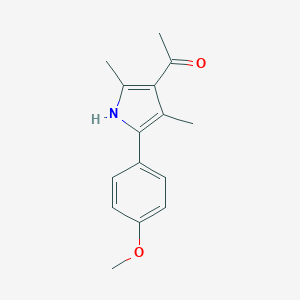 molecular formula C15H17NO2 B346365 1-[5-(4-methoxyphenyl)-2,4-dimethyl-1H-pyrrol-3-yl]ethanone 