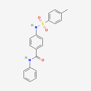 4-{[(4-methylphenyl)sulfonyl]amino}-N-phenylbenzamide