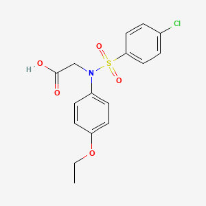 N-[(4-chlorophenyl)sulfonyl]-N-(4-ethoxyphenyl)glycine