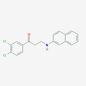 molecular formula C19H15Cl2NO B346369 1-(3,4-Dichlorophenyl)-3-(2-naphthylamino)-1-propanone 