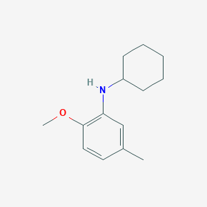 molecular formula C14H21NO B346370 N-cyclohexyl-2-methoxy-5-methylaniline 