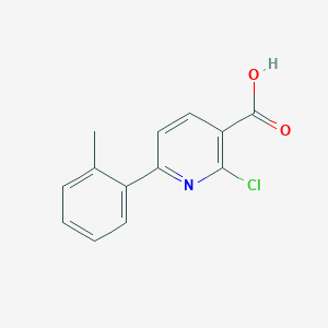 2-Chloro-6-(2-methylphenyl)nicotinic acid