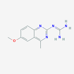 molecular formula C11H13N5O B346372 1-(6-甲氧基-4-甲基喹唑啉-2-基)胍 CAS No. 244052-68-4