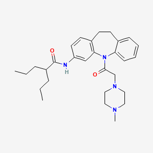 N-{5-[(4-methyl-1-piperazinyl)acetyl]-10,11-dihydro-5H-dibenzo[b,f]azepin-3-yl}-2-propylpentanamide