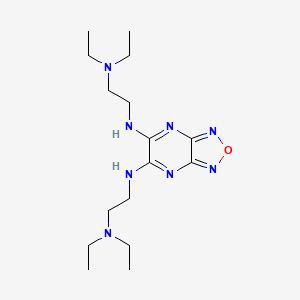 molecular formula C16H30N8O B3463783 N,N'-bis[2-(diethylamino)ethyl][1,2,5]oxadiazolo[3,4-b]pyrazine-5,6-diamine 