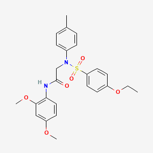 N~1~-(2,4-dimethoxyphenyl)-N~2~-[(4-ethoxyphenyl)sulfonyl]-N~2~-(4-methylphenyl)glycinamide