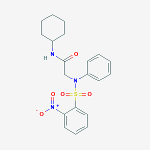 N~1~-cyclohexyl-N~2~-[(2-nitrophenyl)sulfonyl]-N~2~-phenylglycinamide