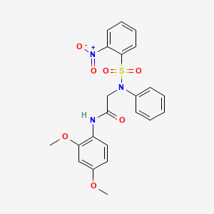 N~1~-(2,4-dimethoxyphenyl)-N~2~-[(2-nitrophenyl)sulfonyl]-N~2~-phenylglycinamide