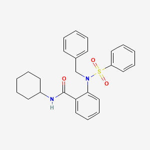 2-[benzyl(phenylsulfonyl)amino]-N-cyclohexylbenzamide