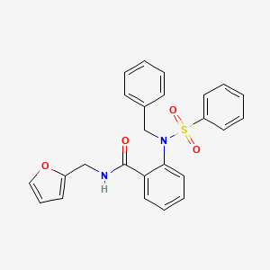 2-[benzyl(phenylsulfonyl)amino]-N-(2-furylmethyl)benzamide