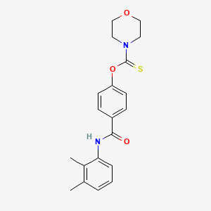 molecular formula C20H22N2O3S B3463872 O-[4-[(2,3-dimethylphenyl)carbamoyl]phenyl] morpholine-4-carbothioate 