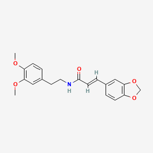 3-(1,3-benzodioxol-5-yl)-N-[2-(3,4-dimethoxyphenyl)ethyl]acrylamide