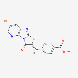 methyl 4-[(7-bromo-3-oxo[1,3]thiazolo[2',3':2,3]imidazo[4,5-b]pyridin-2(3H)-ylidene)methyl]benzoate