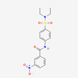 N-{4-[(diethylamino)sulfonyl]phenyl}-3-nitrobenzamide