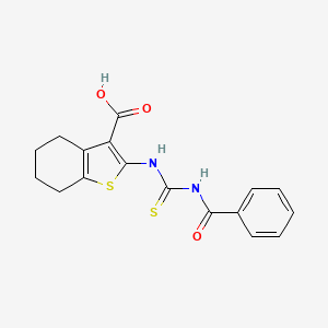 2-{[(benzoylamino)carbonothioyl]amino}-4,5,6,7-tetrahydro-1-benzothiophene-3-carboxylic acid