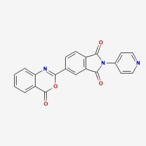 5-(4-oxo-4H-3,1-benzoxazin-2-yl)-2-(4-pyridinyl)-1H-isoindole-1,3(2H)-dione