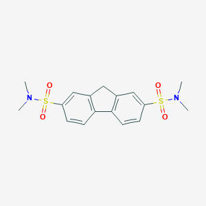 molecular formula C17H20N2O4S2 B346403 N2,N2,N7,N7-tetramethyl-9H-fluorene-2,7-disulfonamide CAS No. 253309-09-0