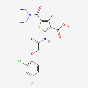 methyl 2-{[(2,4-dichlorophenoxy)acetyl]amino}-5-[(diethylamino)carbonyl]-4-methyl-3-thiophenecarboxylate