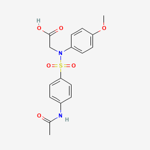 N-{[4-(acetylamino)phenyl]sulfonyl}-N-(4-methoxyphenyl)glycine