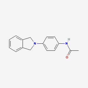 molecular formula C16H16N2O B3464114 N-[4-(1,3-dihydro-2H-isoindol-2-yl)phenyl]acetamide CAS No. 359897-37-3