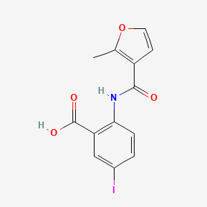 5-iodo-2-[(2-methyl-3-furoyl)amino]benzoic acid