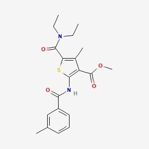 methyl 5-[(diethylamino)carbonyl]-4-methyl-2-[(3-methylbenzoyl)amino]-3-thiophenecarboxylate