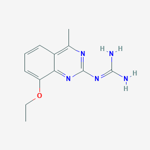 molecular formula C12H15N5O B346417 N-(8-乙氧基-4-甲基喹唑啉-2-基)胍 CAS No. 5361-37-5