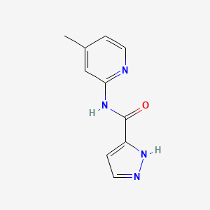 N-(4-methyl-2-pyridinyl)-1H-pyrazole-3-carboxamide