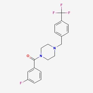 (3-Fluorophenyl){4-[4-(trifluoromethyl)benzyl]piperazin-1-yl}methanone