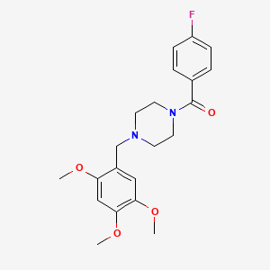 1-(4-fluorobenzoyl)-4-(2,4,5-trimethoxybenzyl)piperazine