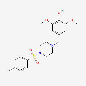 2,6-DIMETHOXY-4-({4-[(4-METHYLPHENYL)SULFONYL]PIPERAZINO}METHYL)PHENOL