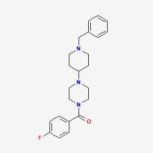 molecular formula C23H28FN3O B3464293 1-(1-benzyl-4-piperidinyl)-4-(4-fluorobenzoyl)piperazine 