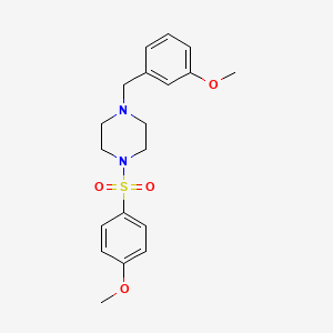 1-(3-methoxybenzyl)-4-[(4-methoxyphenyl)sulfonyl]piperazine