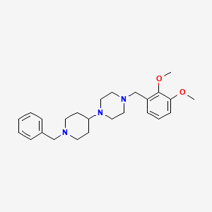 1-(1-Benzylpiperidin-4-yl)-4-[(2,3-dimethoxyphenyl)methyl]piperazine