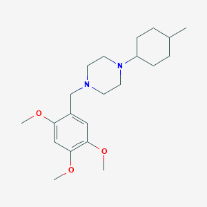 1-(4-methylcyclohexyl)-4-(2,4,5-trimethoxybenzyl)piperazine