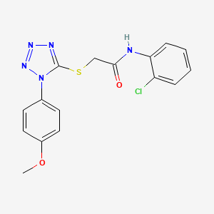 molecular formula C16H14ClN5O2S B3464328 N-(2-chlorophenyl)-2-{[1-(4-methoxyphenyl)-1H-tetrazol-5-yl]thio}acetamide 