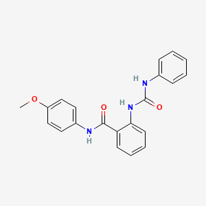 molecular formula C21H19N3O3 B3464375 2-[(anilinocarbonyl)amino]-N-(4-methoxyphenyl)benzamide 